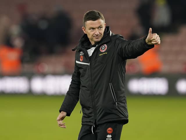 Sheffield United manager Paul Heckingbottom says he won't punish his players for being brave: Andrew Yates / Sportimage