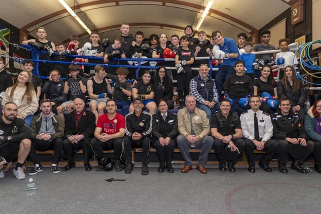 De Hood boxing club on the Manor estate is helping divert young lives away from crime, drugs and anti-social behaviour. Picture Scott Merrylees