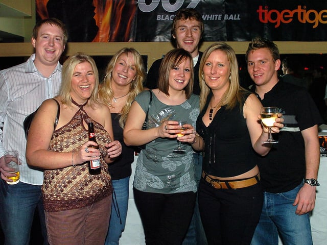 Clubbers having a festive time at Tiger Tiger nightclub in Gunwharf Quays on December 29, 2006. Picture: (065405-0031)