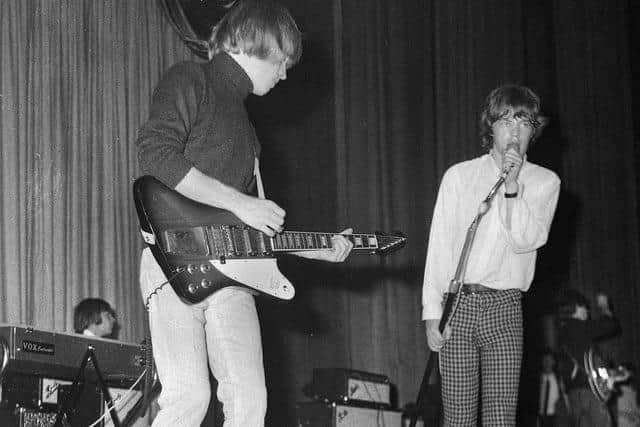 The Rolling Stones on stage at the ABC Ritz Cinema where they appeared on Wednesday  September 16,1964 (Photo: Frank Orrell)