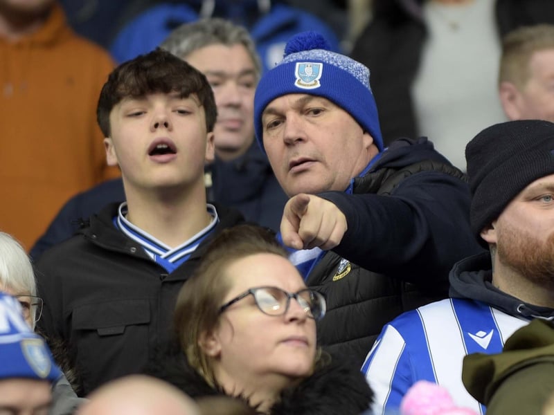Owls fans in the 33.000 crowd at Hillsborough on Saturday Pic Steve Ellis