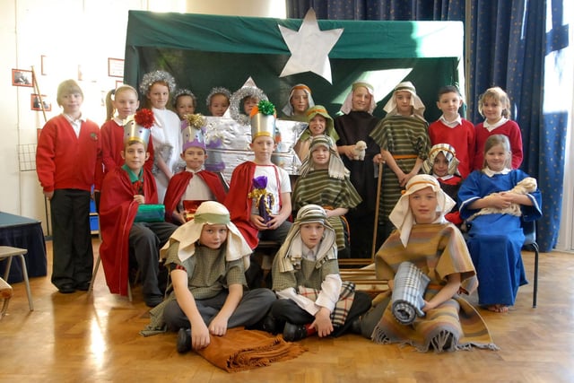 The children of Hedworthfield Primary School are pictured during rehearsal for their 2008 December stage show.