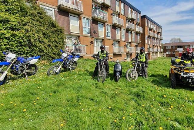 "The new electric bikes stretched their green legs along with our quad and also regular bikes."