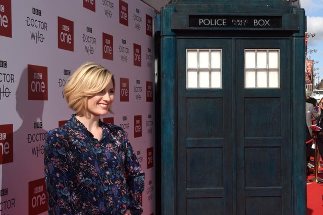 Jodie Whitaker, who plays The Doctor on the red carpaet outside The Light