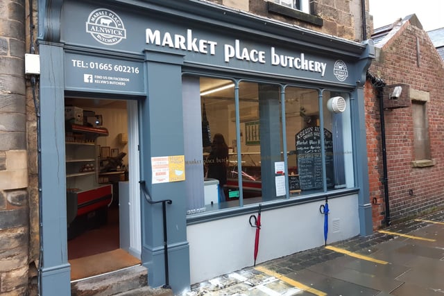 The Market Place Butchery is one of the few places open on the Market Place.