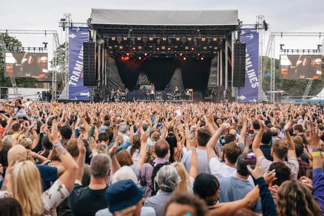 Happier times- the Tramlines Festival in 2019.