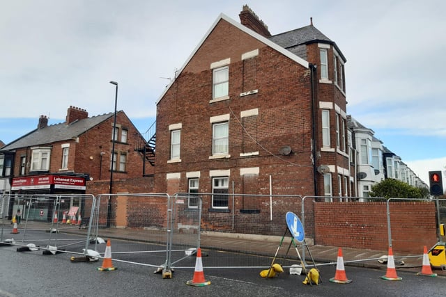 Storm Eunice forced part of Chester Road to close due to an unsafe gable end on Croft Avenue