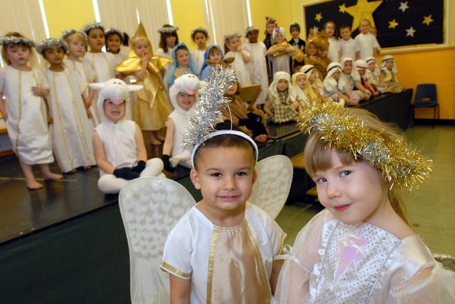 The children were performing Nativities including Whoops A Daisy Angel, Hosannah Rock and the Wriggly Nativity in 2009.