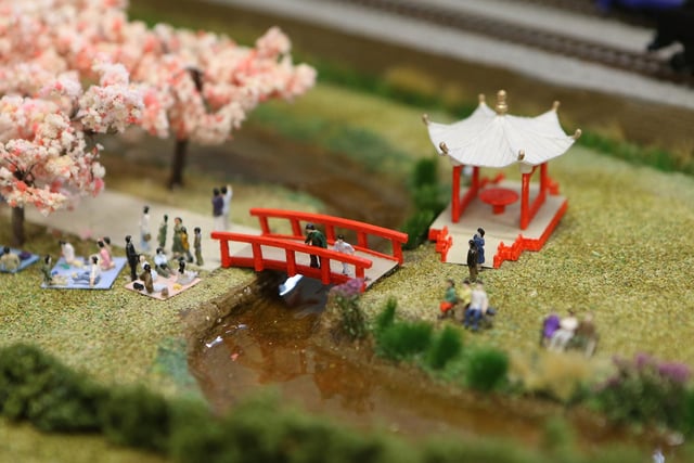 Close up detail from Tony Barratt's Japanese themed layout