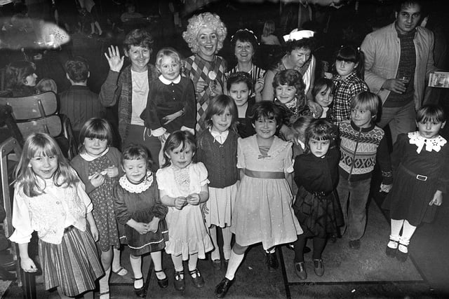Hatfield Main Colliery Club Christmas Party for children during the Miners Strike December 1984