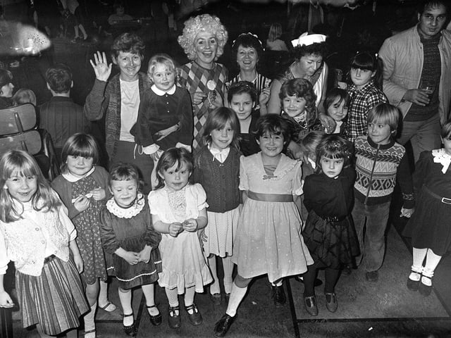 Hatfield Main Colliery Club Christmas Party for children during the Miners Strike December 1984