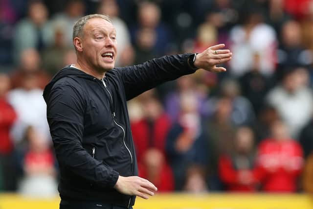 Steve Cooper, Manager of Nottingham Forest reacts during the Sky Bet Championship match between Hull City and Nottingham Forest at KCOM Stadium  (Photo by Nigel Roddis/Getty Images)