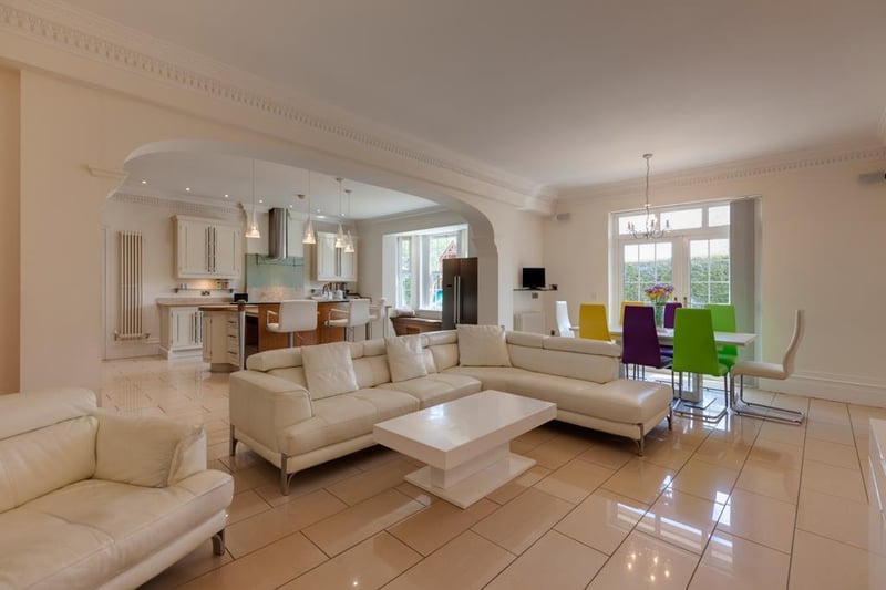 The "exceptionally spacious living kitchen" is among the highlights of the property, which is on the market for £1.5 million with Blenheim Park Estates.