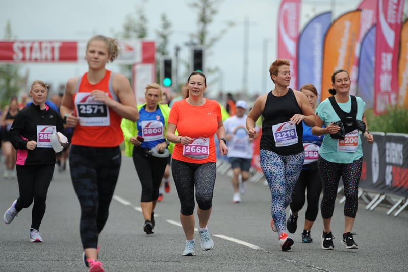 Runners take to the street's of Sunderland in the City Runs 10k and half marathon.