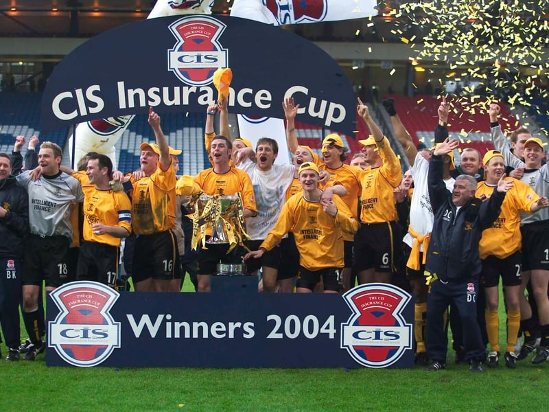 Sunday's beaten finalists claimed their first piece of major silverware in 2004 with a surprise 2-0 victory over Hibernian's 'golden generation'.