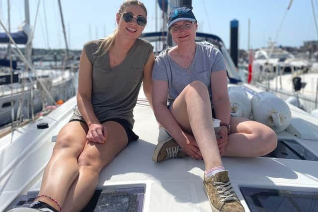Rosie with fellow sailor