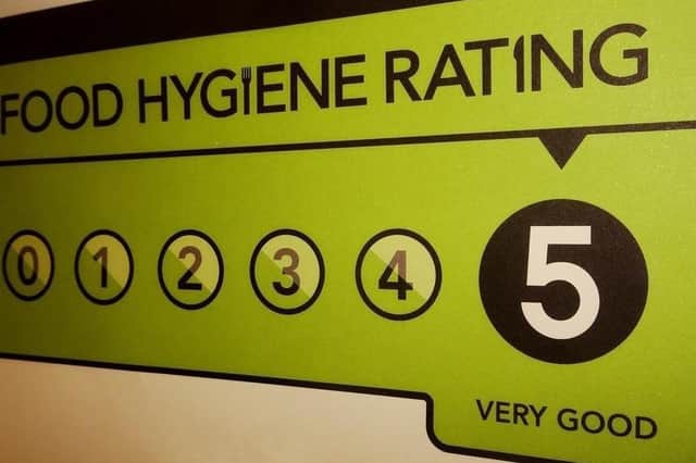 Five-star food hygiene ratings.