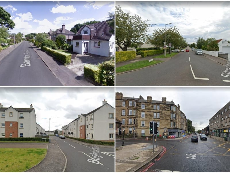 Silverknowes and Davidson's Mains, Barnton, Cammo and Cramond South, East Craigs South and Corstorphine.