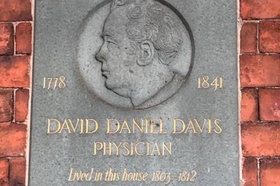 Little-known Sheffield physician Daniel David Davis certainly gave the city a reason to be proud. This man's plaque can be found on Paradise Square, in Sheffield city centre, where he lived between 1803 and 1812 and it commemorates his involvement as an attending physician in assisting in the birth of of Queen Victoria. Dr Davis was also renowned for translating Pinels Treatise on Insanity.