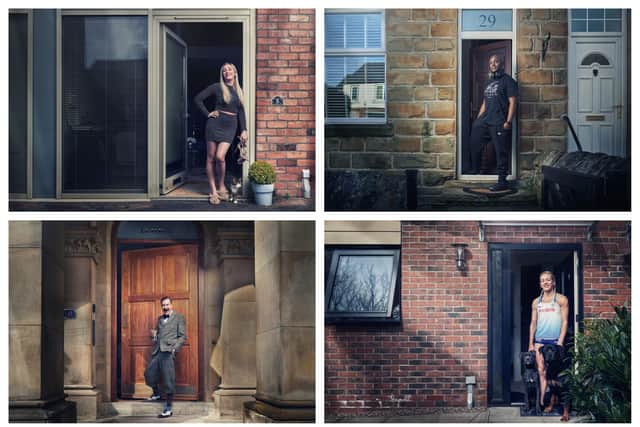 Some of Sheffield photographer Nick Eagle's portraits from his Corona v Us project
