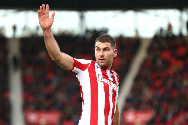 Stoke City took a whopping £6.5m loss in selling Vokes to Pompey, presumably to get him off the wage bill. He's still only 30, and could tear up the third tier. (Photo by Lewis Storey/Getty Images)