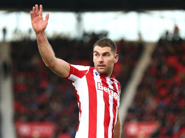 Stoke City took a whopping £6.5m loss in selling Vokes to Pompey, presumably to get him off the wage bill. He's still only 30, and could tear up the third tier. (Photo by Lewis Storey/Getty Images)