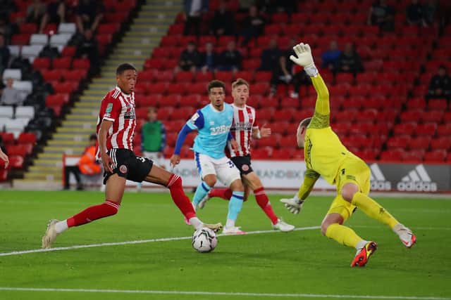 Daniel Jebbison has been linked with a move to Everton: Simon Bellis / Sportimage