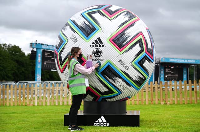 First look at UEFA EURO 2020 Fan Zone at Glasgow Green as the venue prepares to welcome fans.
