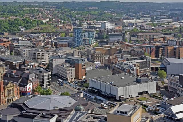 Sheffield city centre.