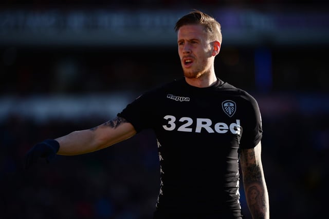 Pontus Jansson looks on during the Championship match between Barnsley and Leeds United at Oakwell Stadium on November 25, 2017.