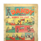 The Dandy number one comic to be sold in Sheffield