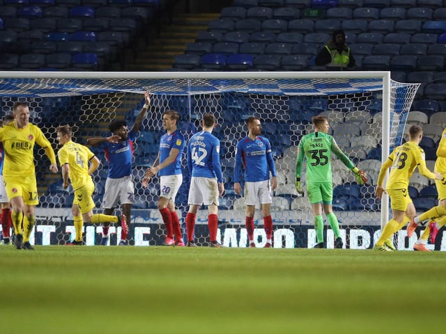 Pompey v Fleetwood in League One from Fratton Park
