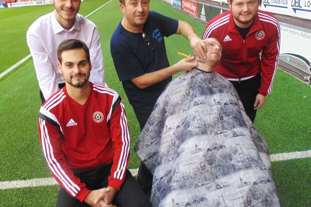 Four members of staff in the Club Superstore – William and Louis McCarthy, Adam Wragg and Will Onions – have led the way, along with commercial sales executive Liam Robinson. Team ‘Sheffield United FC’ has signed up to grow and groom moustaches throughout November in a bid to raise awareness and funds for men’s health back in 2015