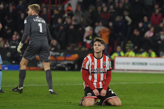 James McAtee has struck up a friendship with his Sheffield United team mate Oli McBurnie : Gary Oakley / Sportimage