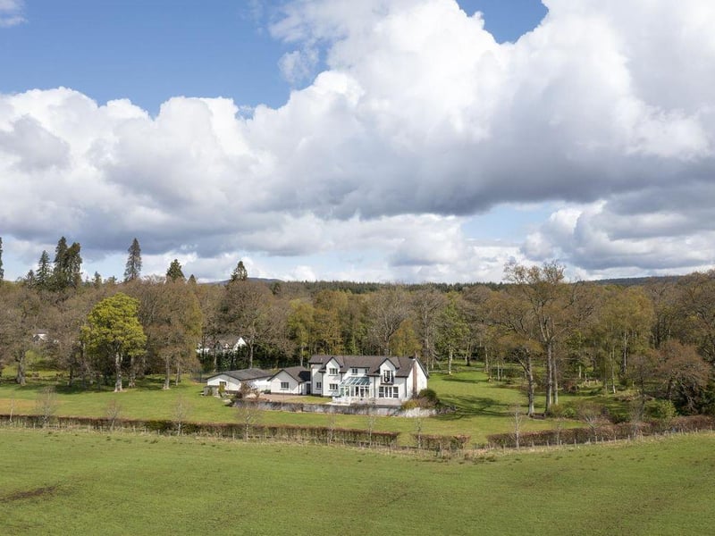 Aerial view of property.