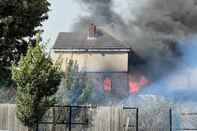 Four houses on Hamilton Road were affected by the fire, which happened at around 4pm yesterday (July 19).