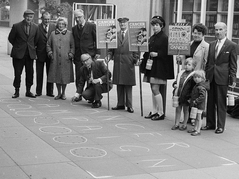 1971 saw Kirkby take part in a cancer campaign called 'Mile of Money' - do you remember it?