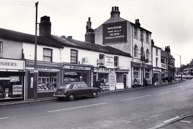 The London Road area of Sheffield pictured in 1975