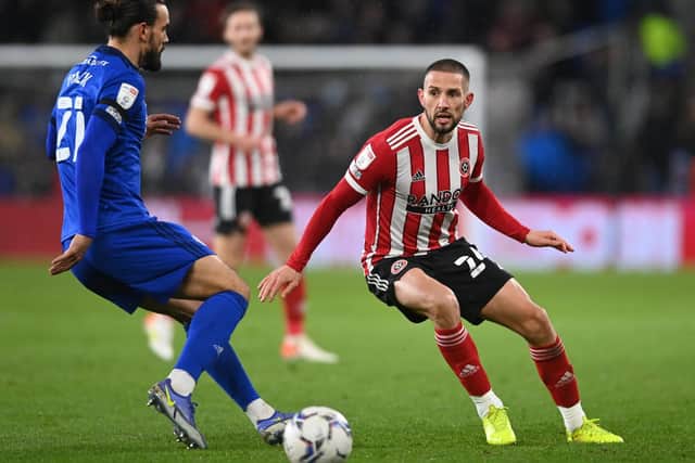 Conor Hourihane is on loan at Sheffield United from Premier League club Aston Villa: Ashley Crowden / Sportimage