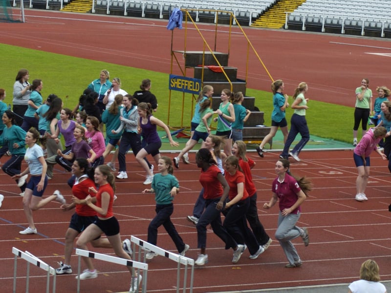 It was ironic that just as Sheffield High School started their sports day to raise money for the flood victims, the heavens opened and the whole ground flooded (July 2007)