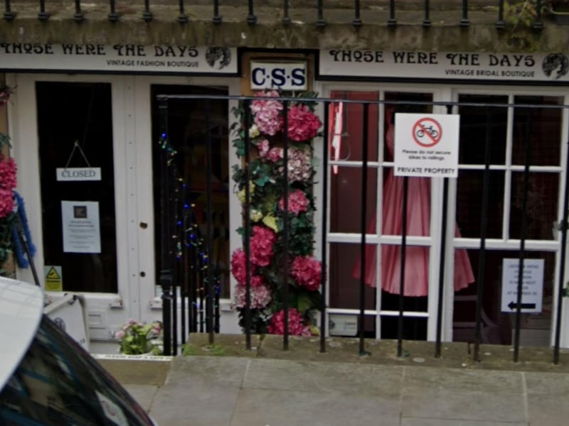Those Were The Days have two neighbouring boutiques in St Stephen Street - one offering general vintage clothing and the other specialising in vintage bridal wear.