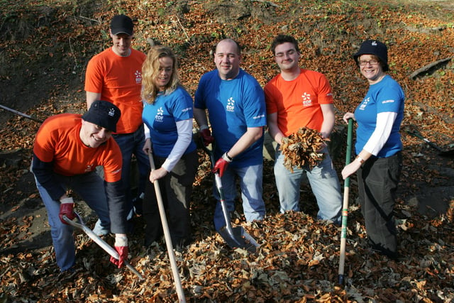 The EDF team were pictured in the 2007 clean-up of Doxford House Park.