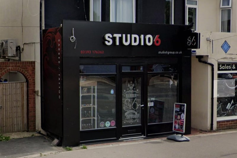 Studio 6 in Elm Grove, on Hayling Island, was voted the area's 6th best tattoo studio.