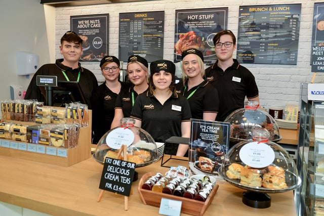 The cafe team at the Dunelm store