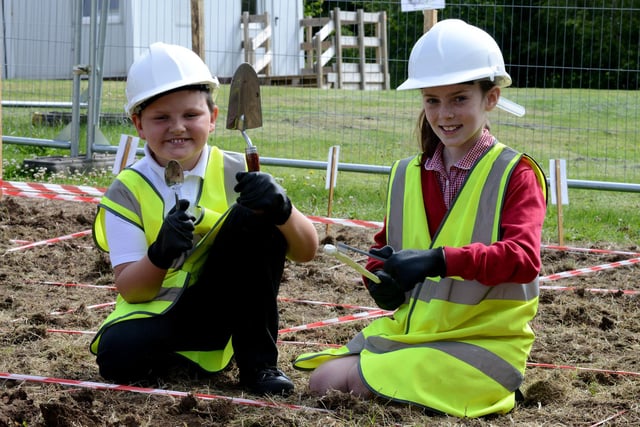 Sacred Heart RC Primary School pupils Finley McGeorge and Evie Chapman were pictured taking part in a feeder primary school event at High Tunstall College of Science last year.