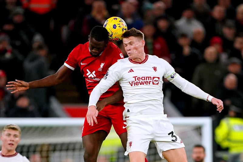 While Klopp would love to award minutes to Jarell Quansah, this is a tough away game and he could do so in the Carabao Cup semi-final on Wednesday, so Konate should start here.