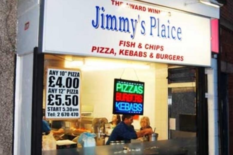 Jimmy's Plaice takeaway, on Rustlings Road, Sheffield, in August 2012.