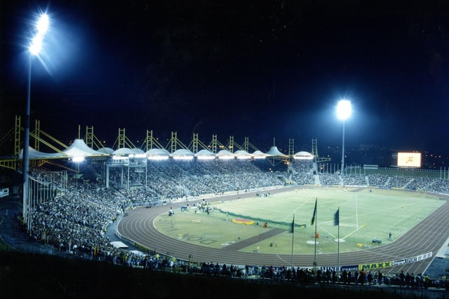 Floodlit for the Lucozade Games, Don Valley Stadium, August 1992