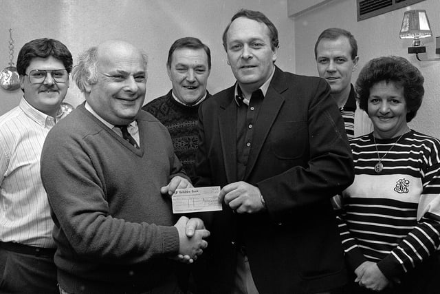 Staff of Life presentation to the Welcome Appeal in 1990