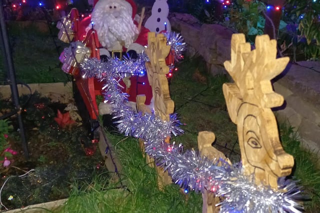 The decorations were made using reclaimed materials destined for the dump (pic: John Berry)